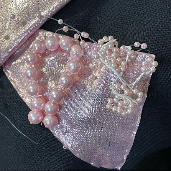 Lord West One Of A Kind Custom Blazer Black with Pink Embellishments Size Small - Picture 10 of 13